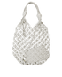Woven Top Handle Tote, £410, Handbags, White, Leather, Back view